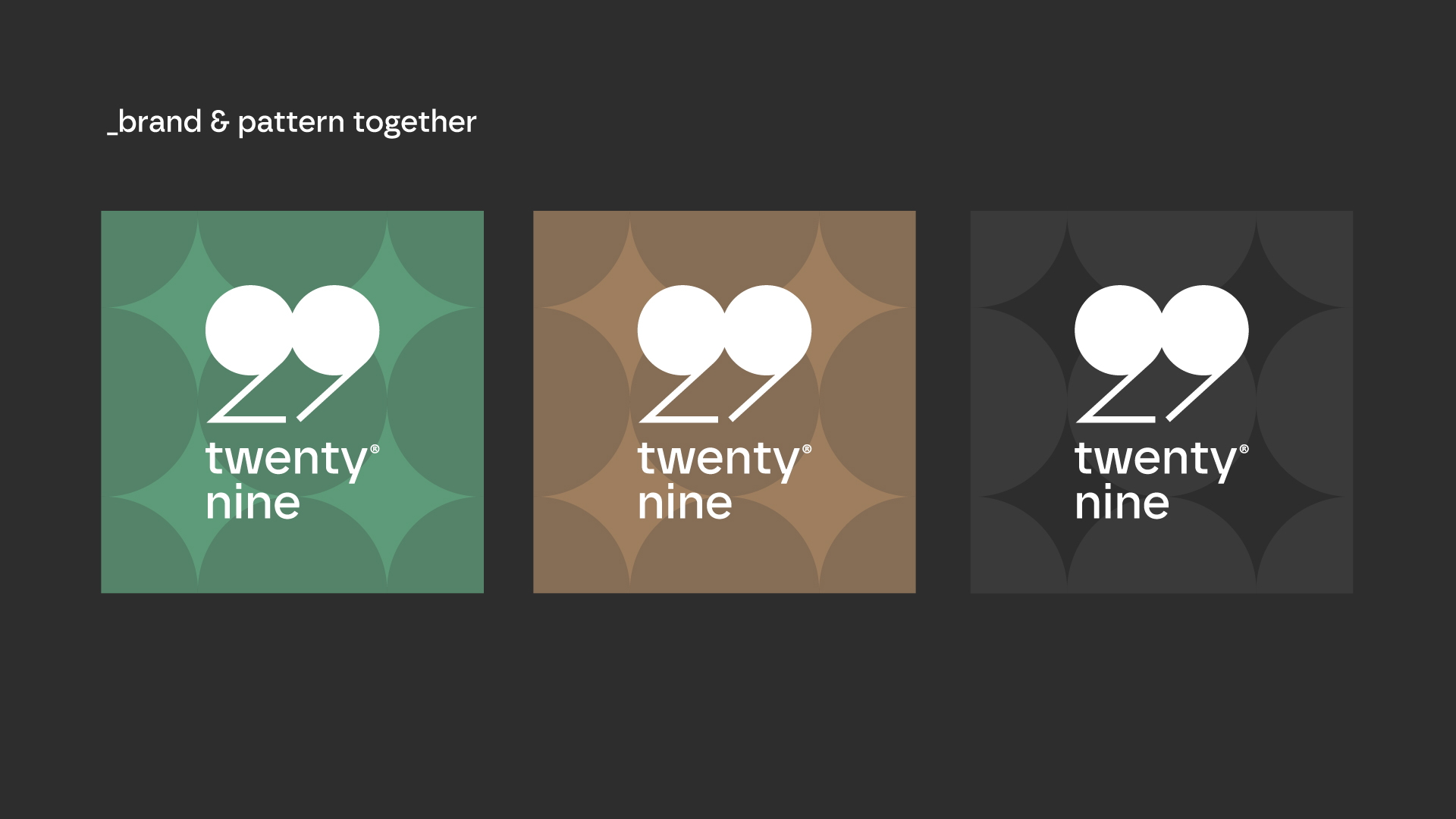 Design de identidade twenty nine icon